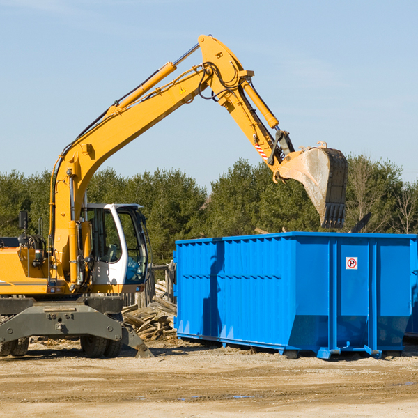 are there any restrictions on where a residential dumpster can be placed in Bayou Cane